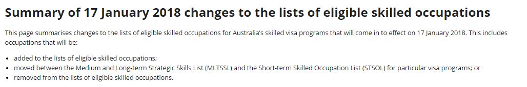 重磅！今天最新生效的雇主担保职业清单！从今(图1)